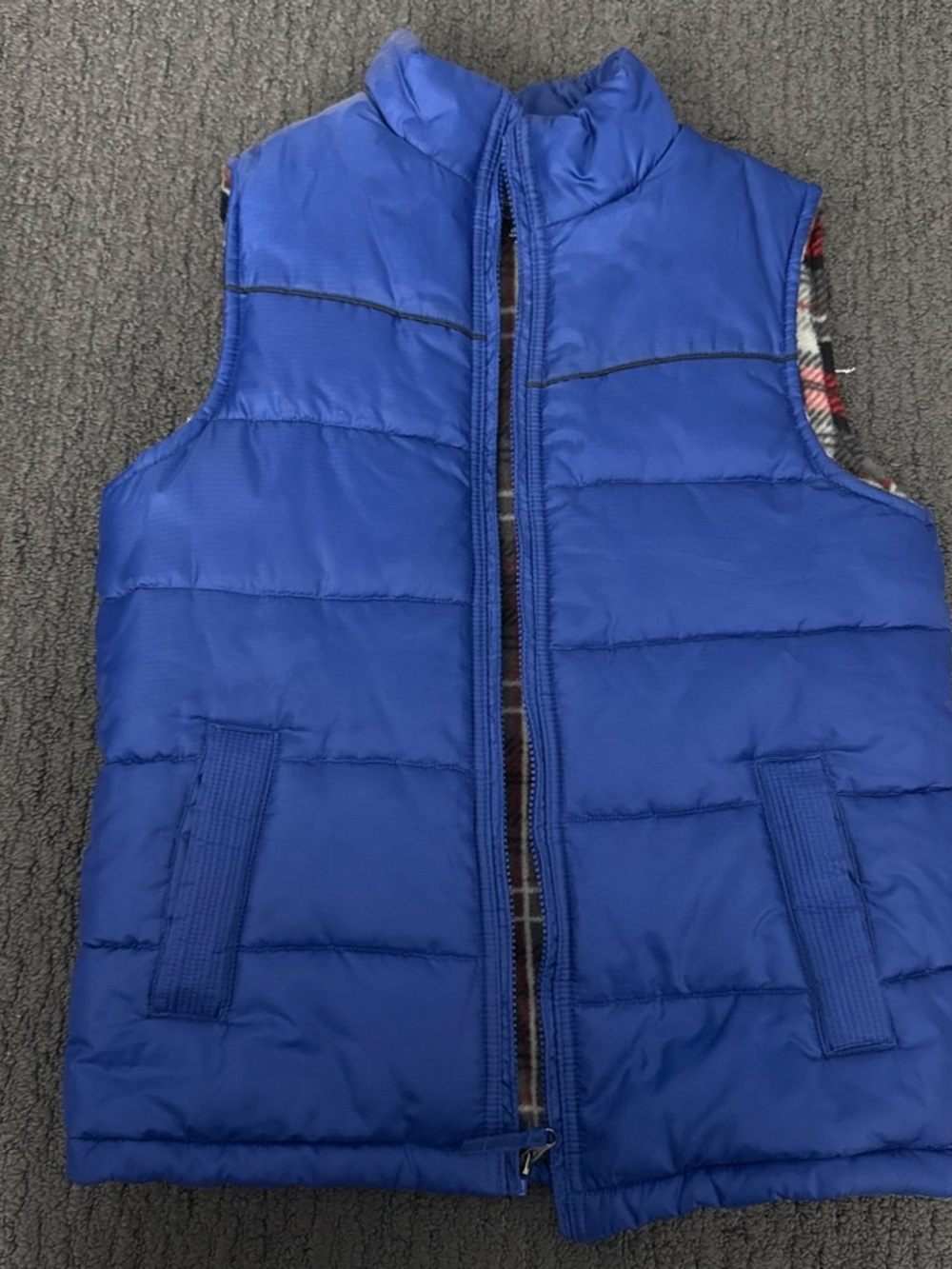 & Other Stories Blue Quilted Puffer Vest